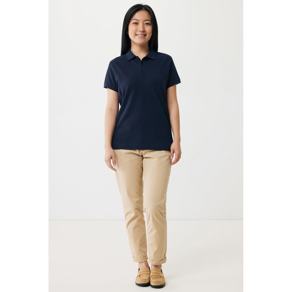 Iqoniq Yosemite women recycled cotton pique polo navy L