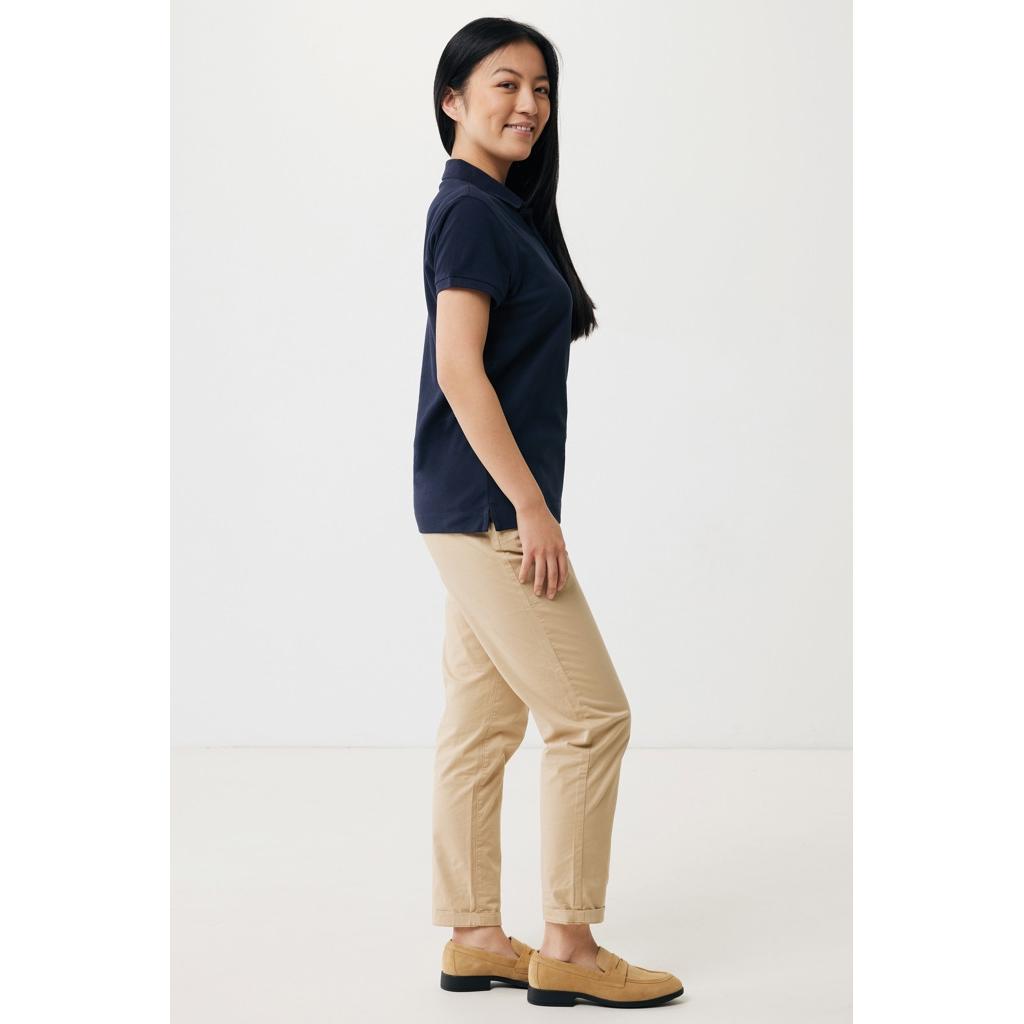 Iqoniq Yosemite women recycled cotton pique polo navy L