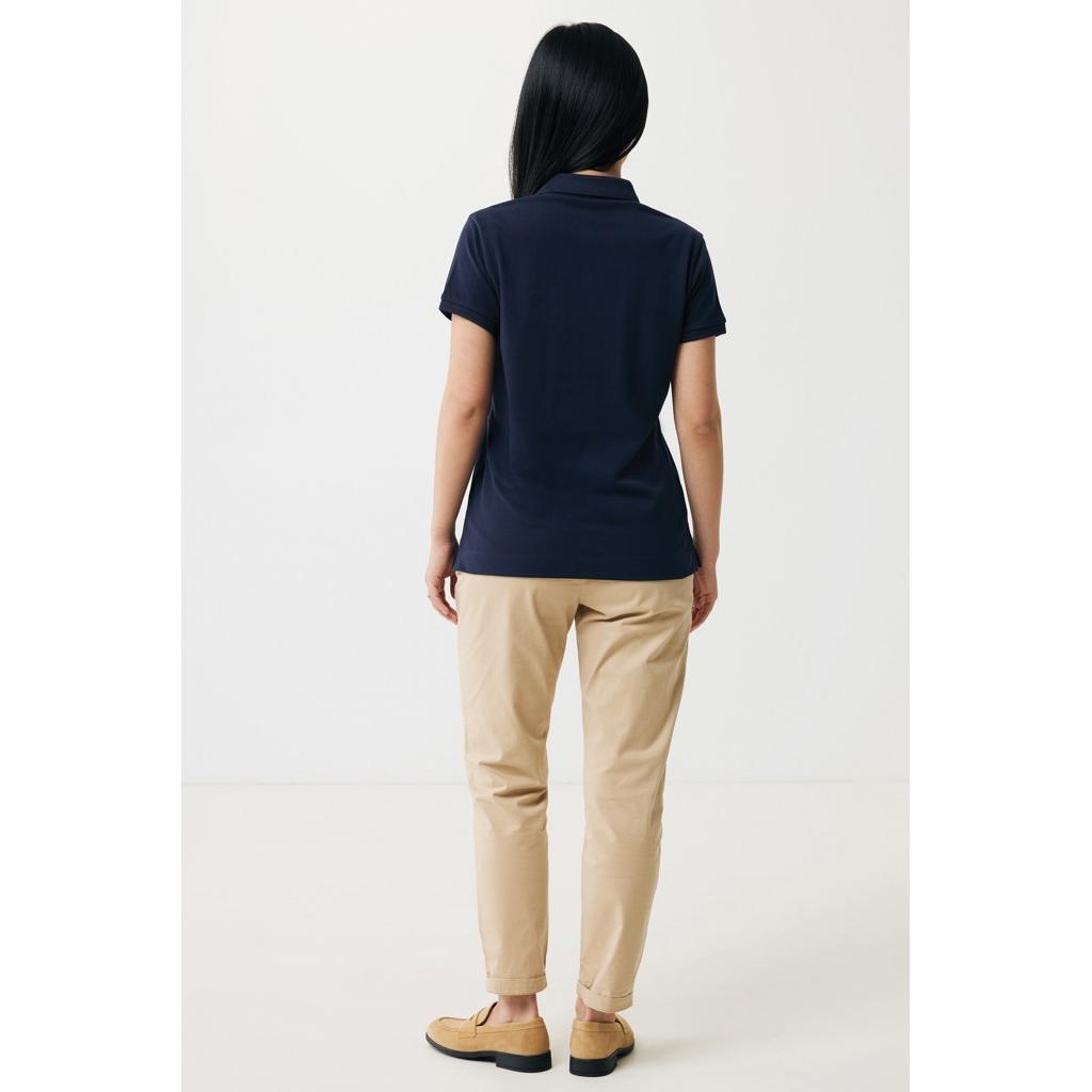 Iqoniq Yosemite women recycled cotton pique polo navy L