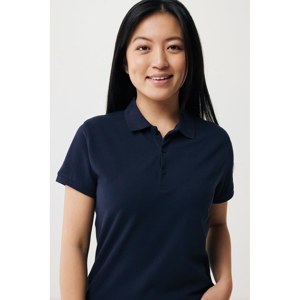 Iqoniq Yosemite women recycled cotton pique polo navy L