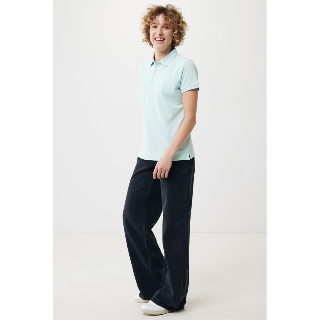 Iqoniq Yosemite women recycled cotton pique polo crushed mint L