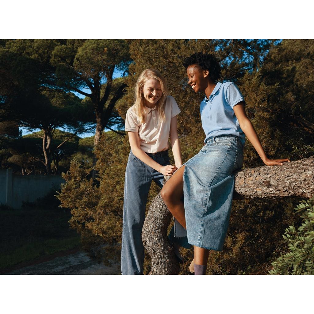 Iqoniq Yosemite women recycled cotton pique polo cloud pink XL