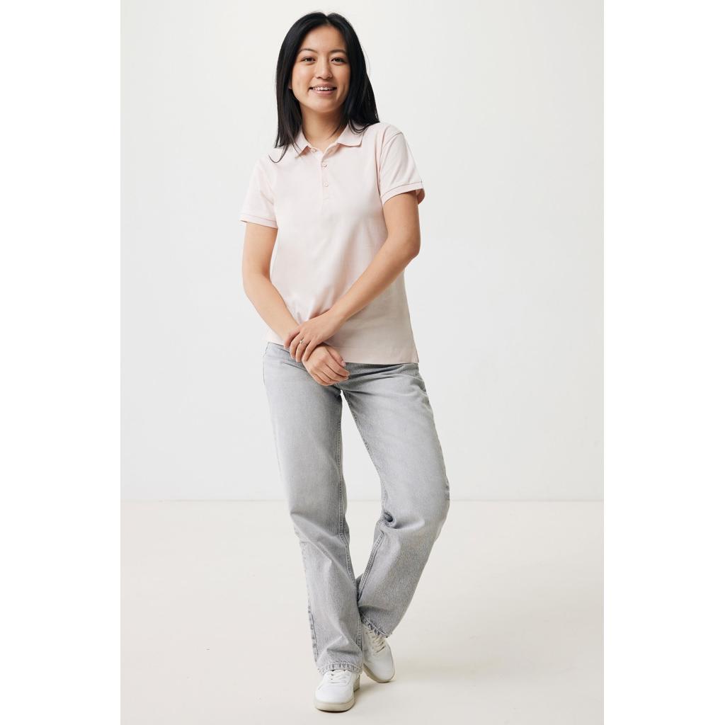 Iqoniq Yosemite women recycled cotton pique polo cloud pink XL