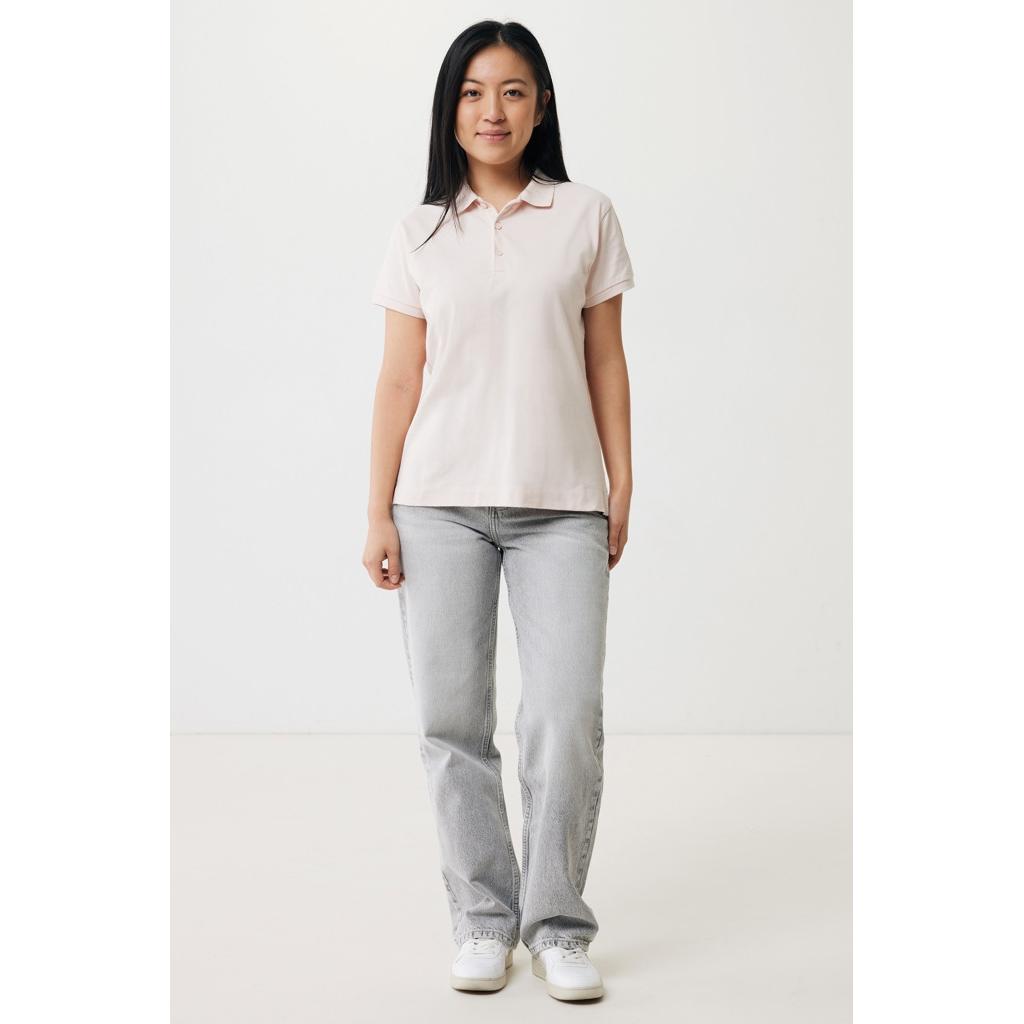 Iqoniq Yosemite women recycled cotton pique polo cloud pink XL