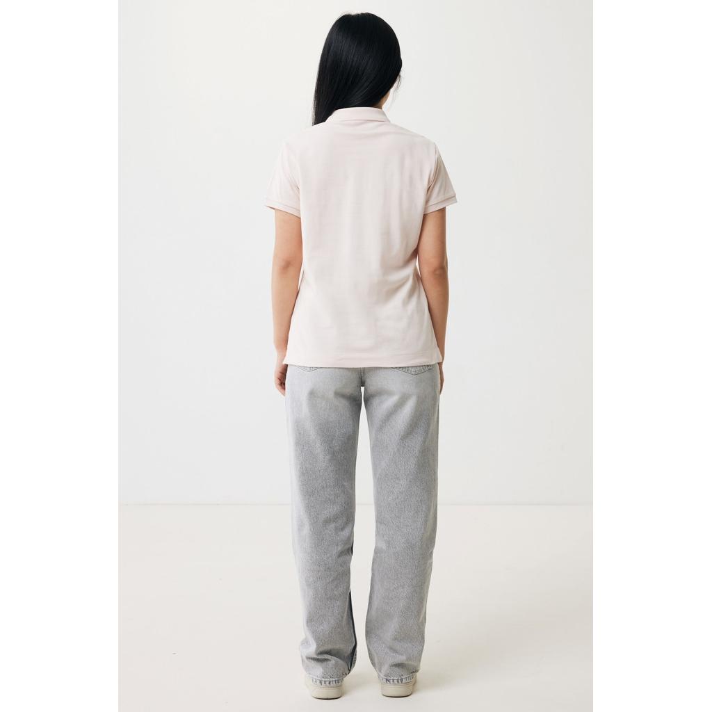 Iqoniq Yosemite women recycled cotton pique polo cloud pink XL
