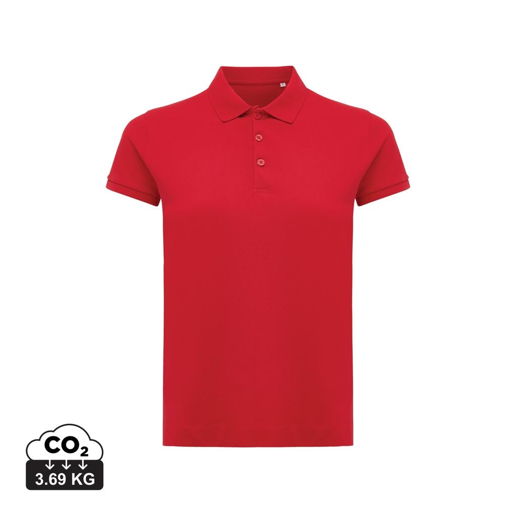 Iqoniq Yosemite women recycled cotton pique polo red