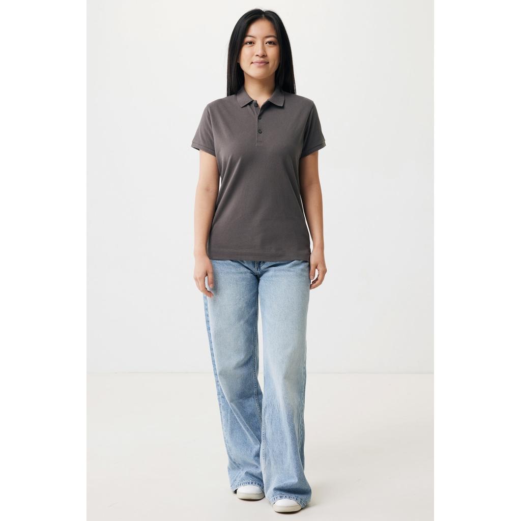 Iqoniq Yosemite women recycled cotton pique polo anthracite L