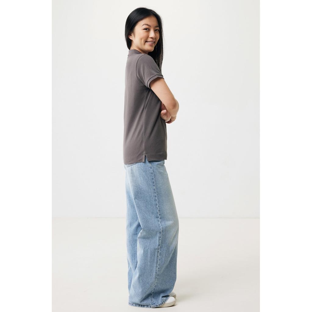 Iqoniq Yosemite women recycled cotton pique polo anthracite L