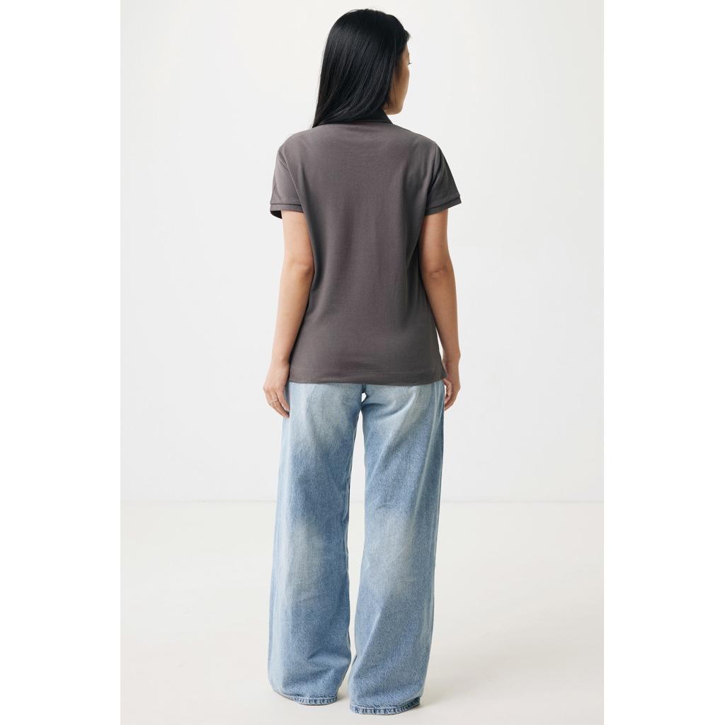 Iqoniq Yosemite women recycled cotton pique polo anthracite L