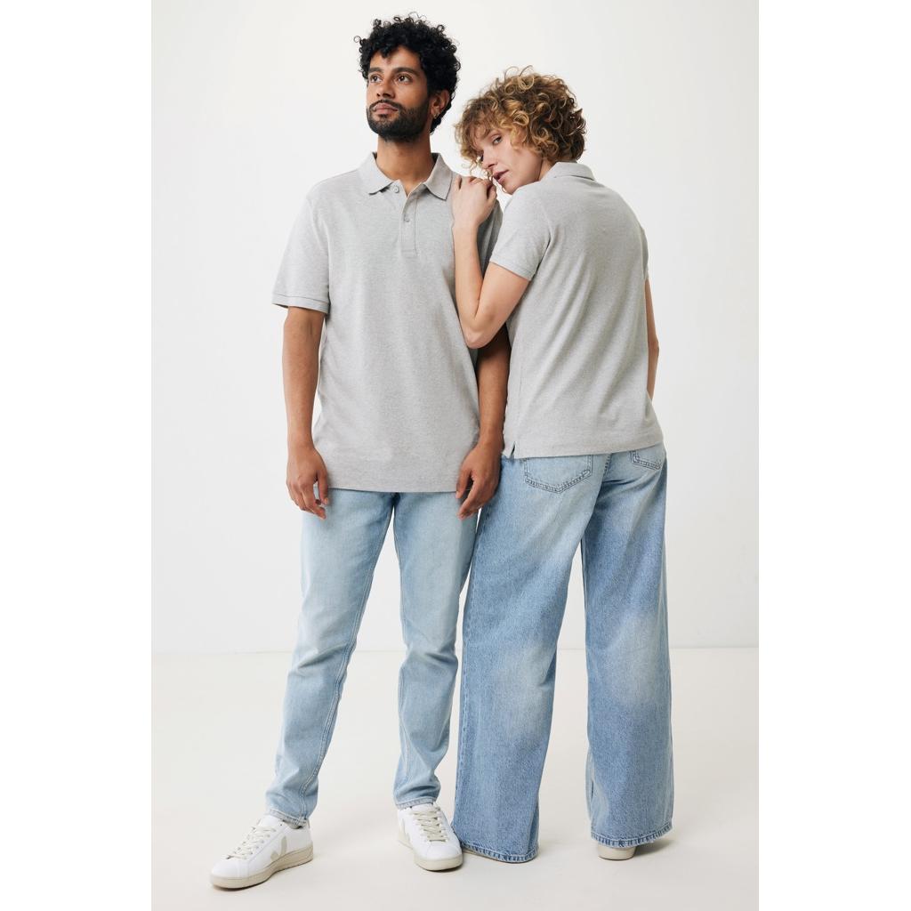 Iqoniq Yosemite women recycled cotton pique polo heather grey M
