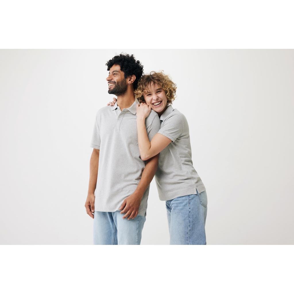 Iqoniq Yosemite women recycled cotton pique polo heather grey M