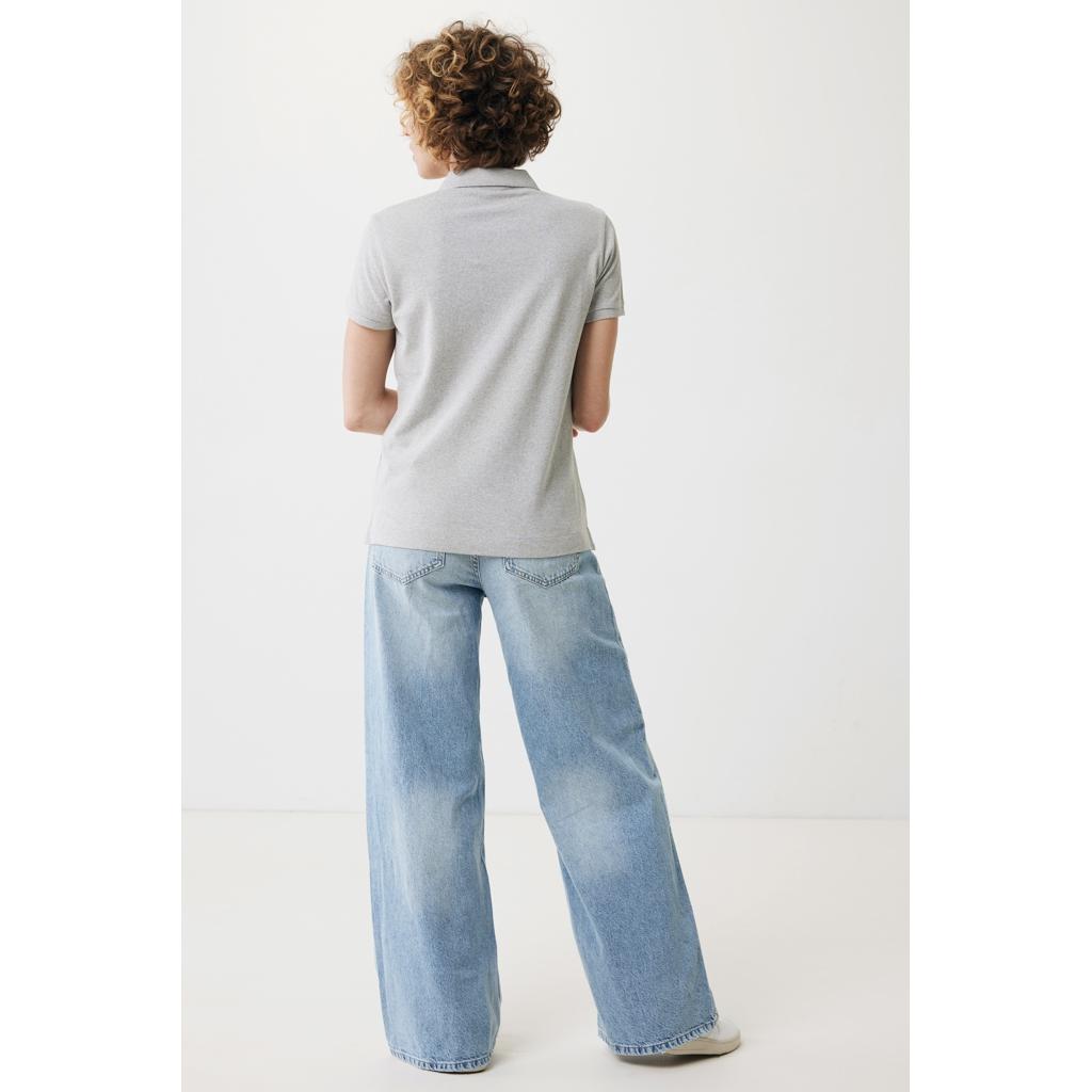 Iqoniq Yosemite women recycled cotton pique polo heather grey M