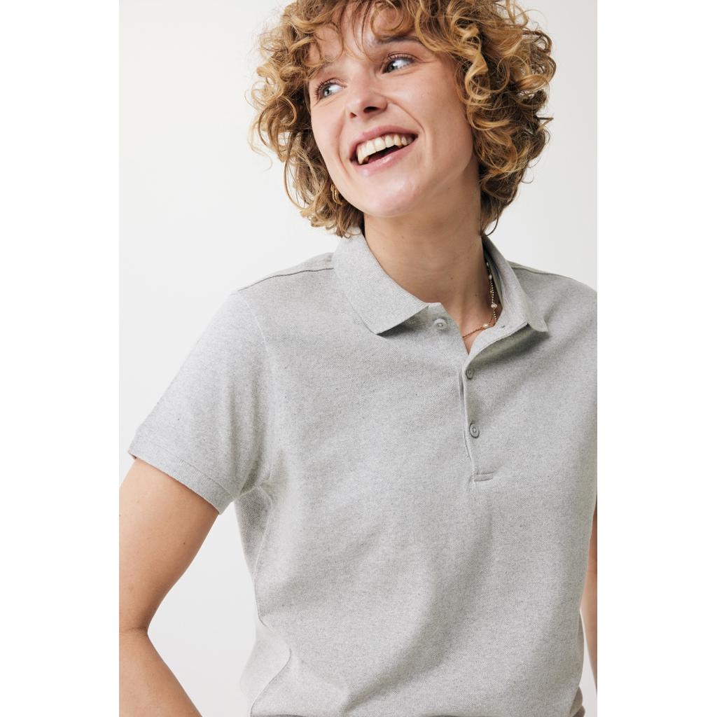Iqoniq Yosemite women recycled cotton pique polo heather grey M