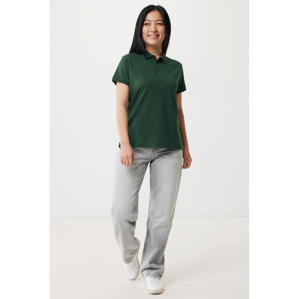 Iqoniq Yosemite women recycled cotton pique polo forest green L