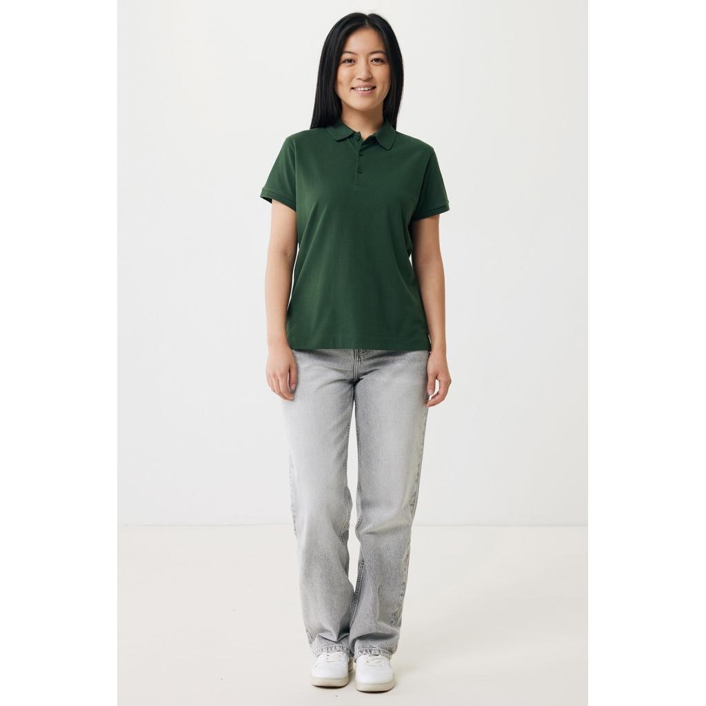 Iqoniq Yosemite women recycled cotton pique polo forest green L