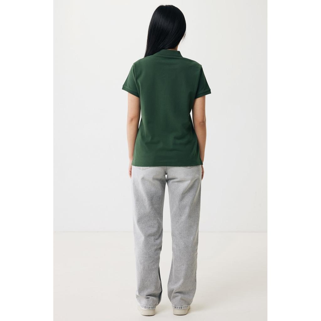 Iqoniq Yosemite women recycled cotton pique polo forest green L