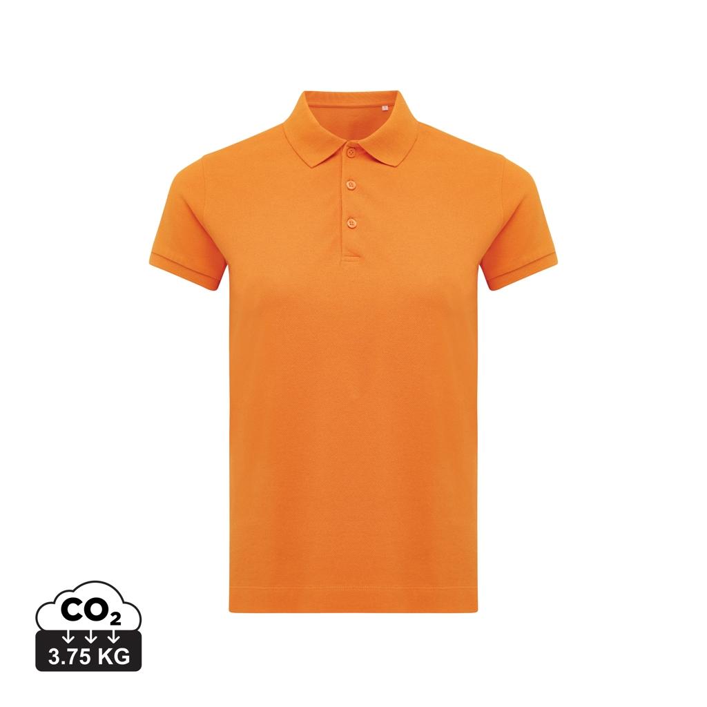 Iqoniq Yosemite women recycled cotton pique polo orange