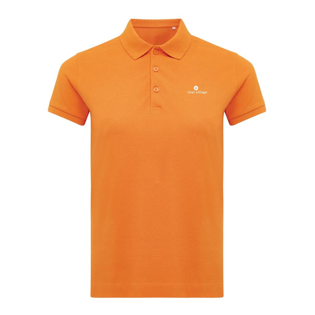 Iqoniq Yosemite women recycled cotton pique polo orange M