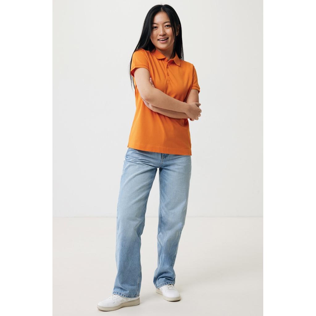 Iqoniq Yosemite women recycled cotton pique polo orange M