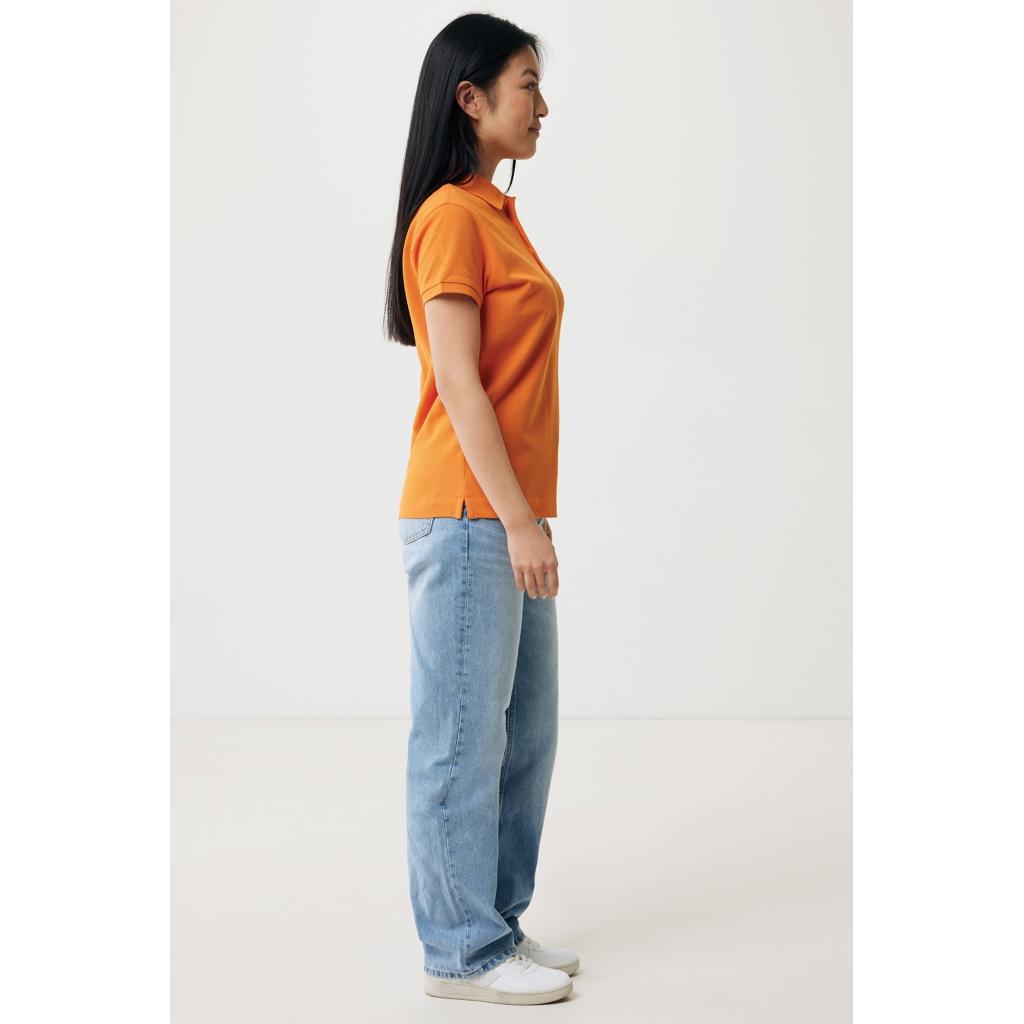 Iqoniq Yosemite women recycled cotton pique polo orange M