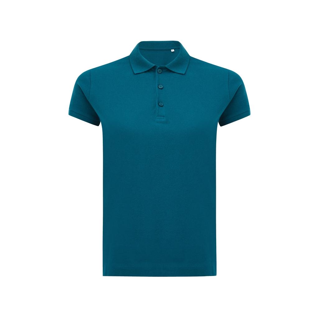 Tricou polo bumbac Iqoniq Yosemite dark teal M