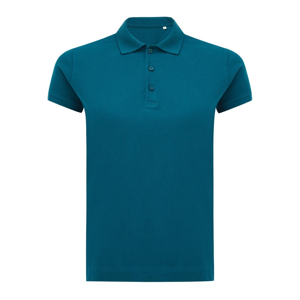 Tricou polo bumbac Iqoniq Yosemite dark teal L