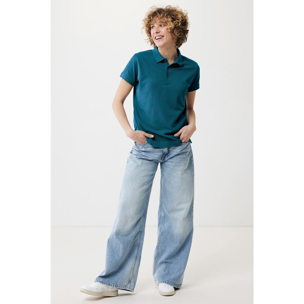 Tricou polo bumbac Iqoniq Yosemite dark teal L