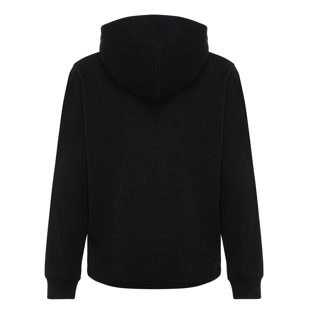 Iqoniq Yengo kids recycled cotton hoodie with sidepockets black 11 - 12 ani