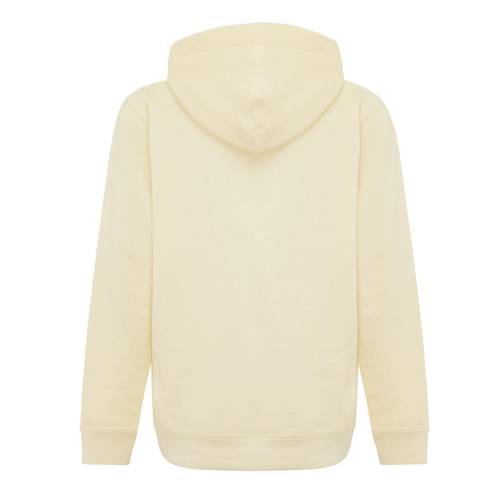 Iqoniq Yengo kids recycled cotton hoodie with sidepockets cream yellow 13 - 14 ani