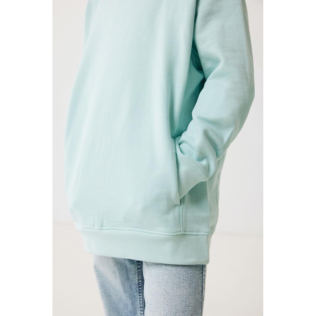 Iqoniq Yengo kids recycled cotton hoodie with sidepockets crushed mint 11 - 12 ani