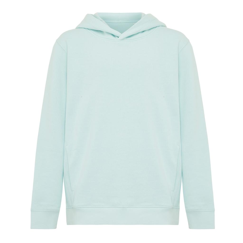 Iqoniq Yengo kids recycled cotton hoodie with sidepockets crushed mint 11 - 12 ani