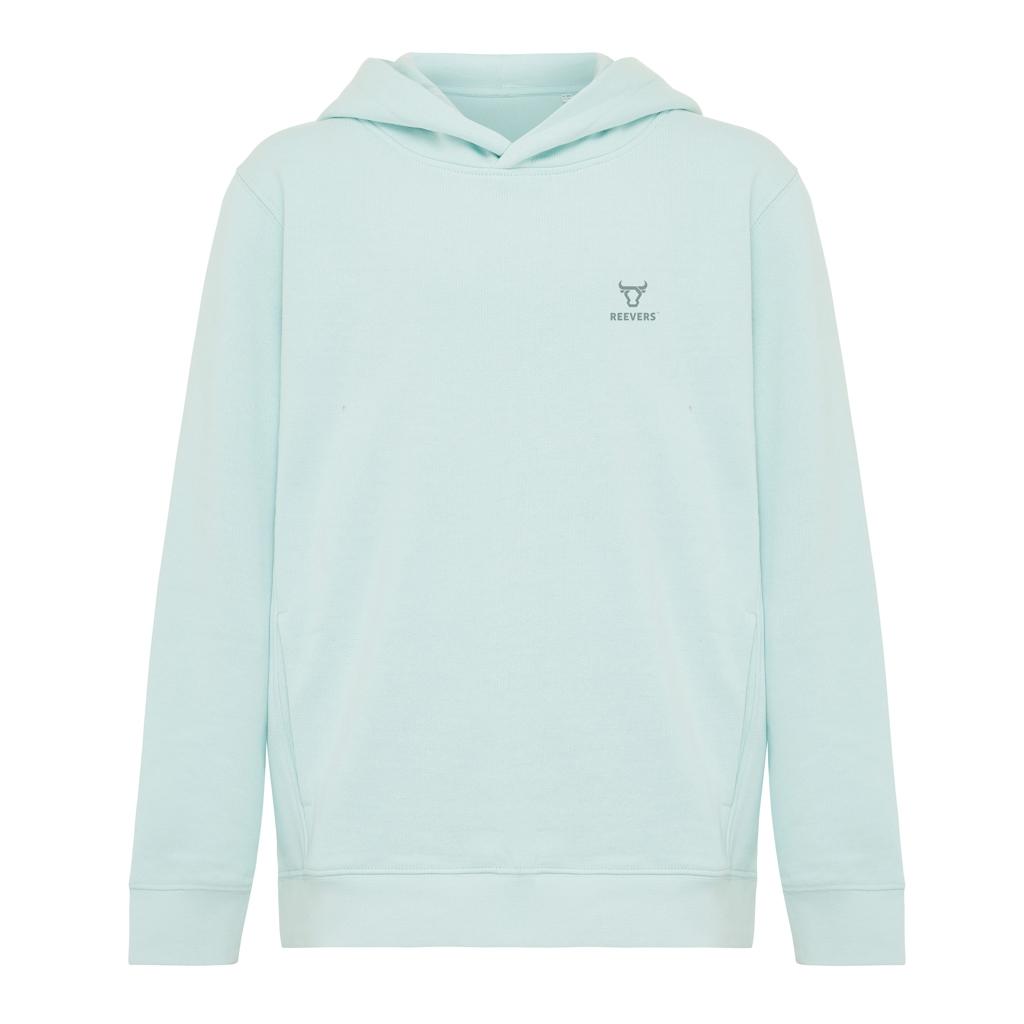 Iqoniq Yengo kids recycled cotton hoodie with sidepockets crushed mint 11 - 12 ani