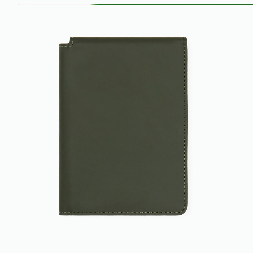 VINGA Baltimore RCS recycled polyester RFID passport cover green