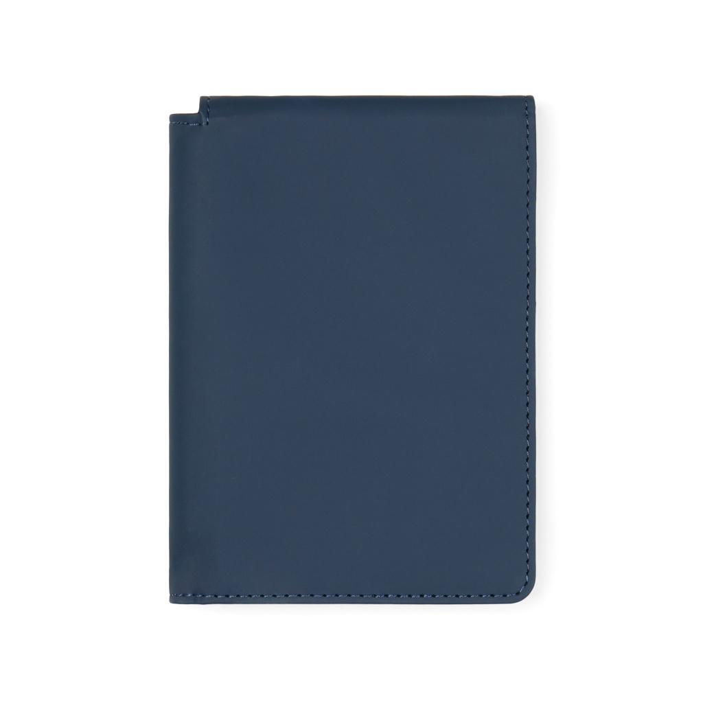 VINGA Baltimore RCS recycled polyester RFID passport cover navy