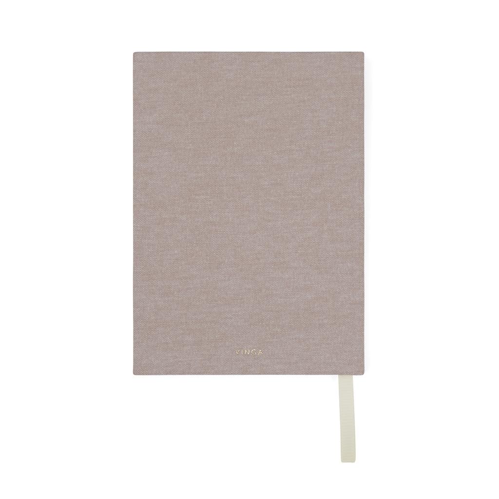 VINGA Thankfulness GRS recycled paper journal beige