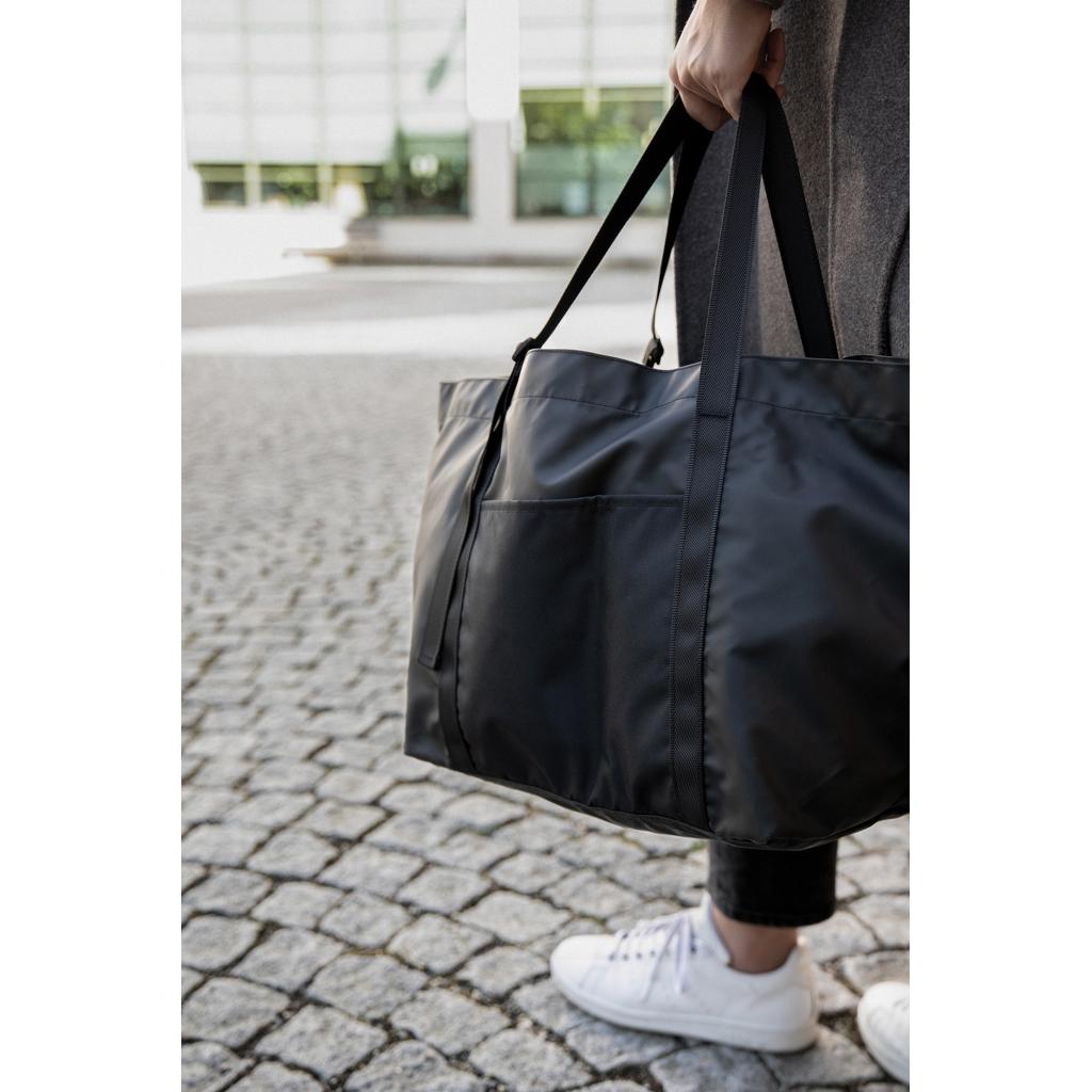VINGA Livorno GRS recycled polyester maxi tote black