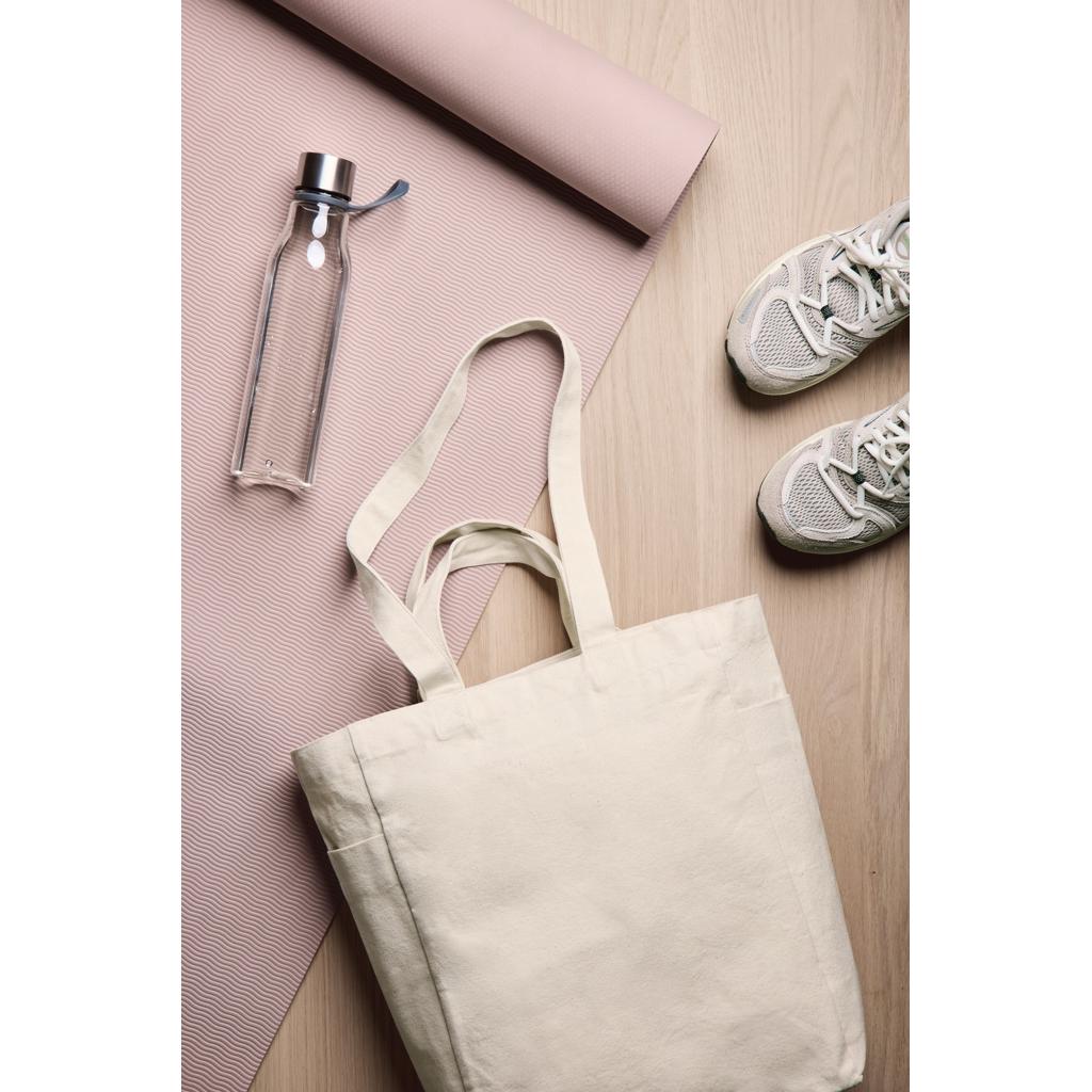 VINGA Hilo AWARE™ recycled canvas zip tote off white