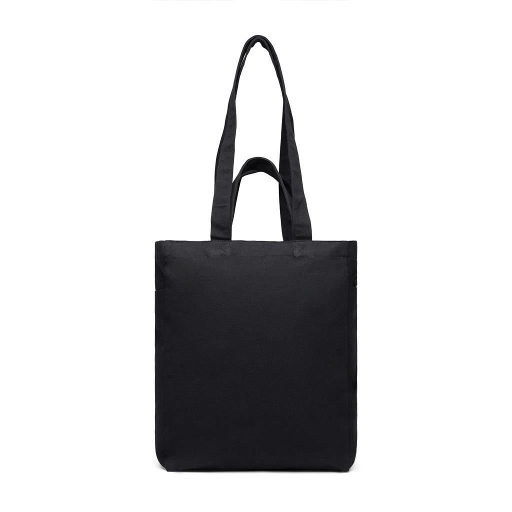 VINGA Hilo AWARE™ recycled canvas zip tote black