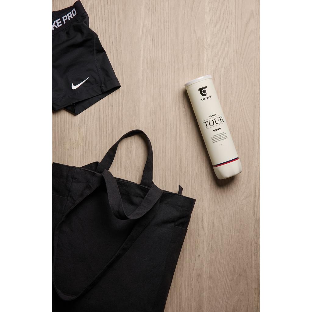 VINGA Hilo AWARE™ recycled canvas zip tote black