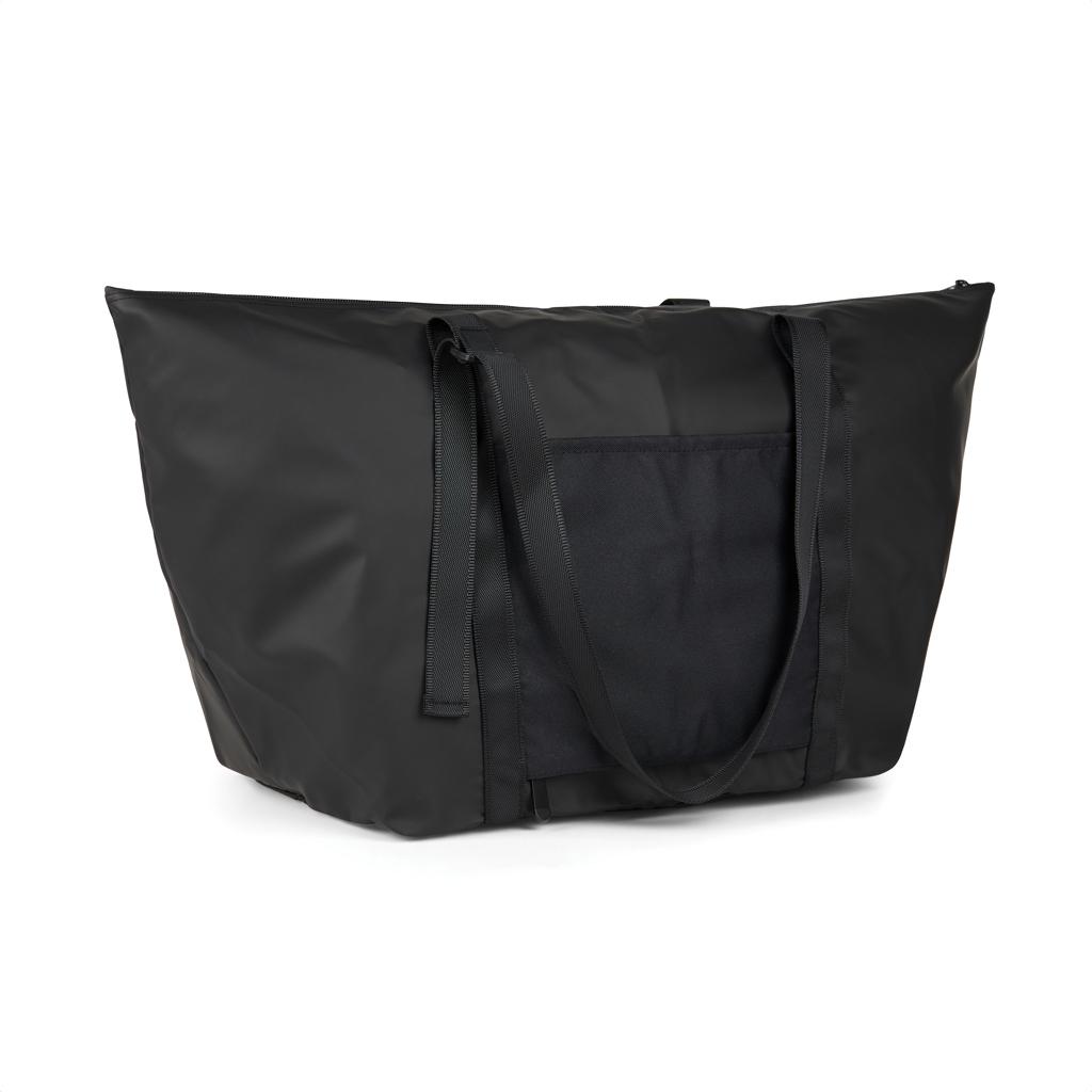 VINGA Livorno GRS recycled polyester weekend bag black
