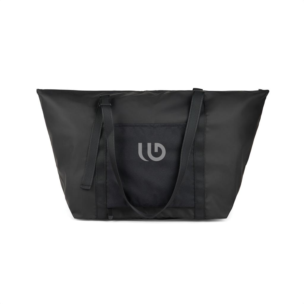 VINGA Livorno GRS recycled polyester weekend bag black