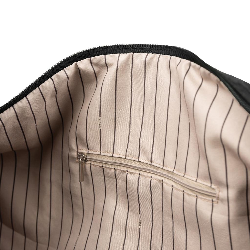 VINGA Marlow RCS recycled polyester weekend bag black