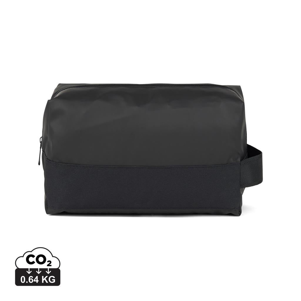 VINGA Livorno GRS recycled polyester toiletry bag black