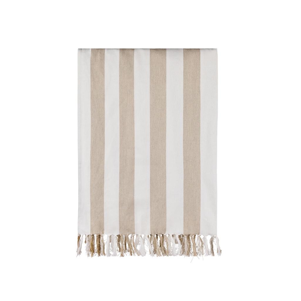 VINGA Ornos GRS recycled cotton hammam towel beige