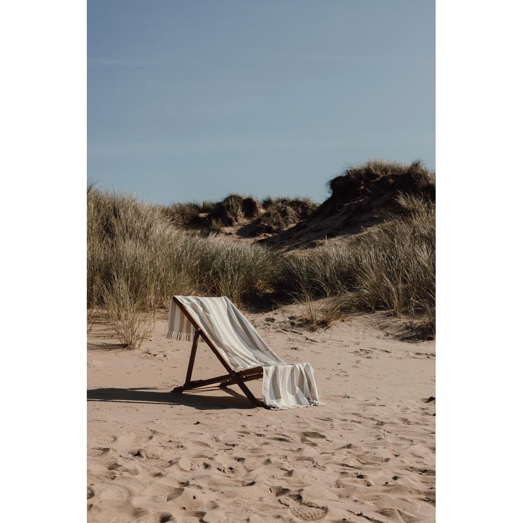 VINGA Ornos GRS recycled cotton hammam towel beige