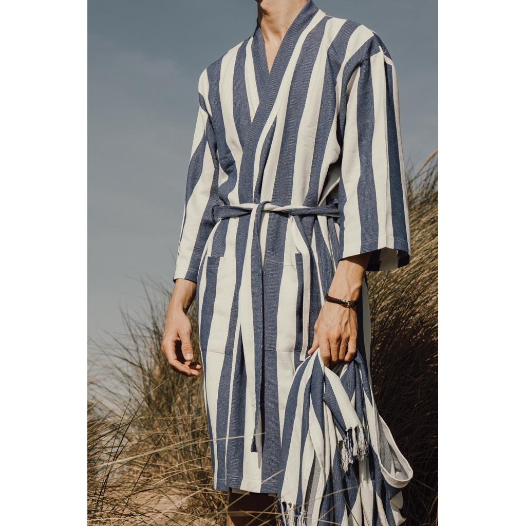 VINGA Ornos GRS hammam robe S/M blue