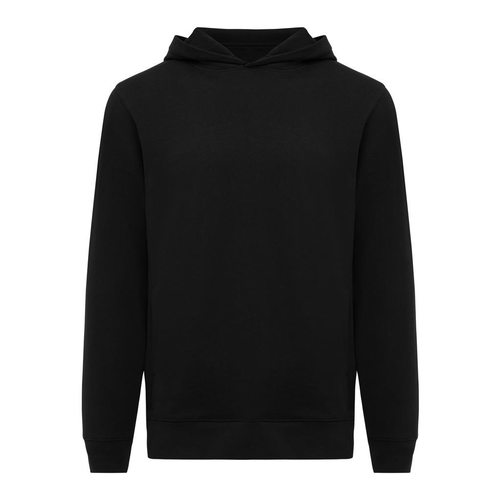 Iqoniq Yengo recycled cotton hoodie with sidepockets black L