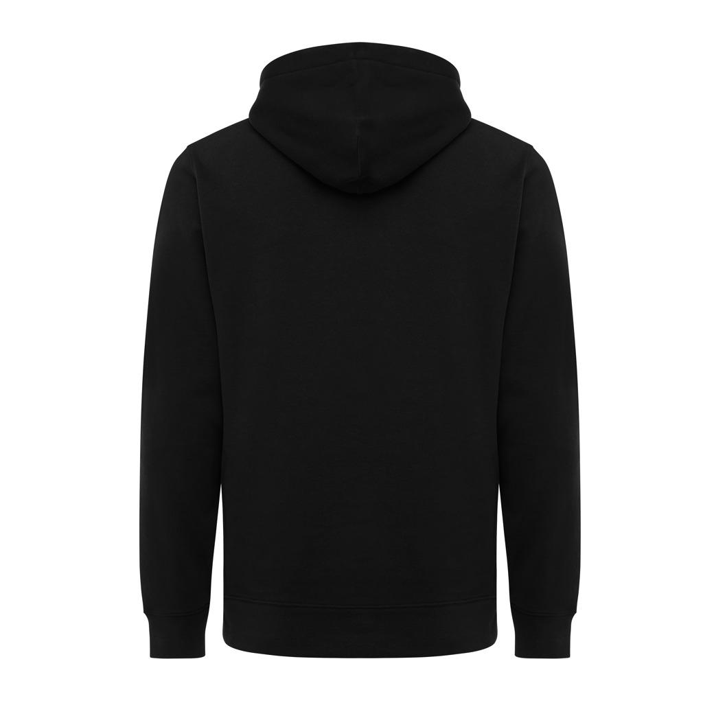 Iqoniq Yengo recycled cotton hoodie with sidepockets black L