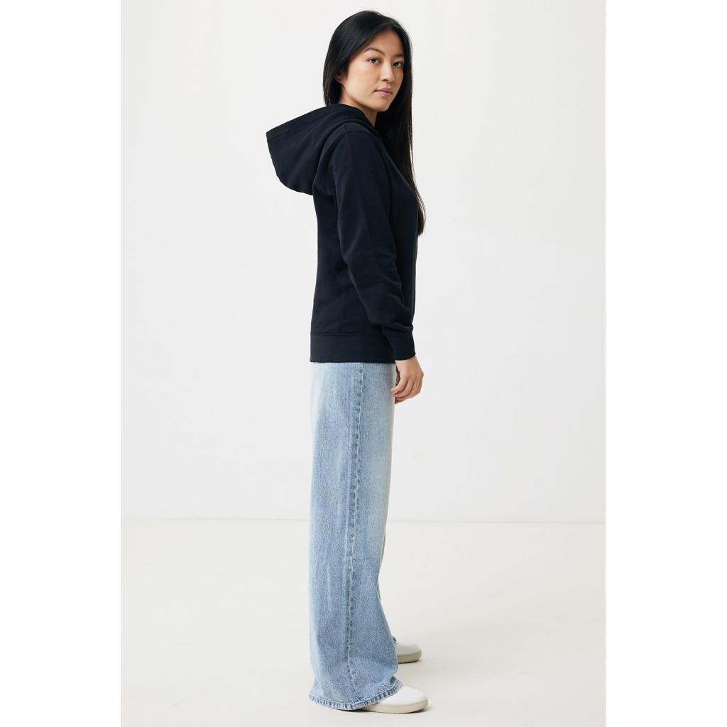 Iqoniq Yengo recycled cotton hoodie with sidepockets black L