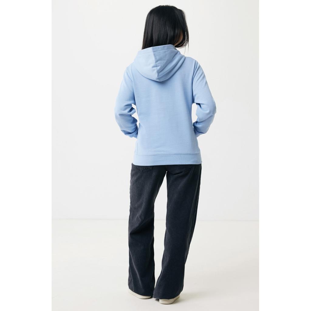 Iqoniq Yengo recycled cotton hoodie with sidepockets sky blue XL